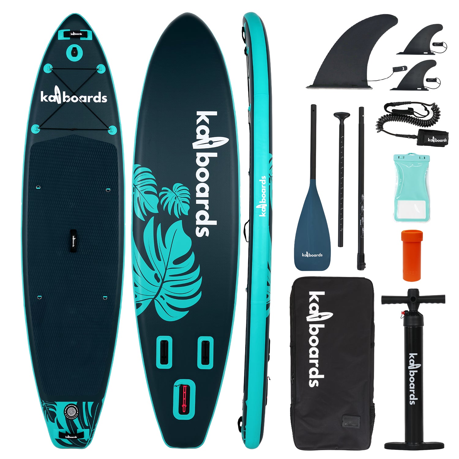 The Leaf 10'6 Yeşil Şişme Sup Paddle Board Kürek Sörfü Seti – Kai