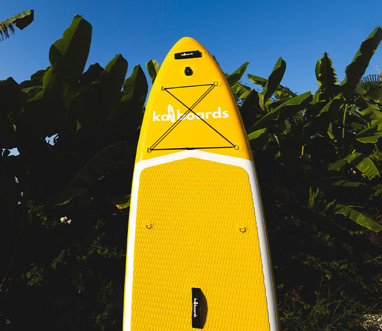 The Rainbow 10'6 Sarı Şişme Sup Paddle Board Kürek Sörfü Seti