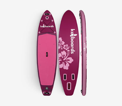The Hibiscus 10'6 Pembe Şişme Sup Paddle Board Kürek Sörfü Seti