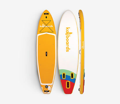 The Rainbow 10'6 Sarı Şişme Sup Paddle Board Kürek Sörfü Seti