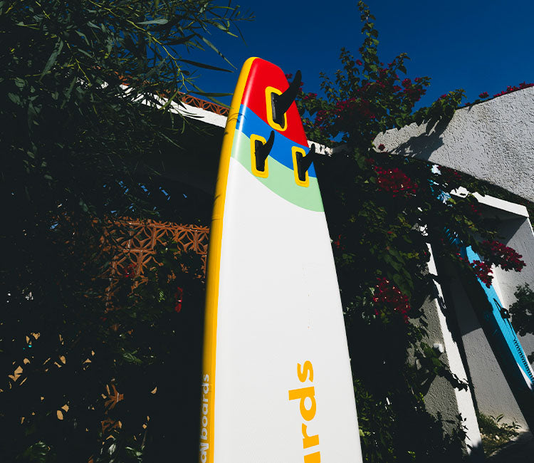 The Rainbow 10'6 Sarı Şişme Sup Paddle Board Kürek Sörfü Seti